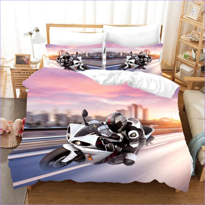 Kilpamoottoripyörän Kuljettajan Pussilakana