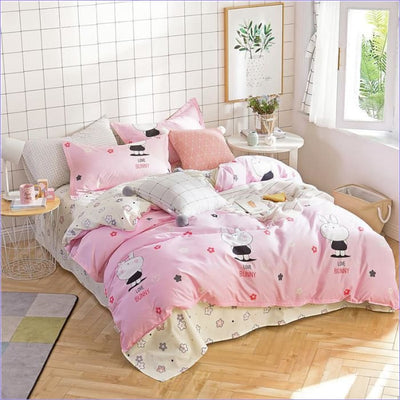 Pinkki Rabbit Pussilakana