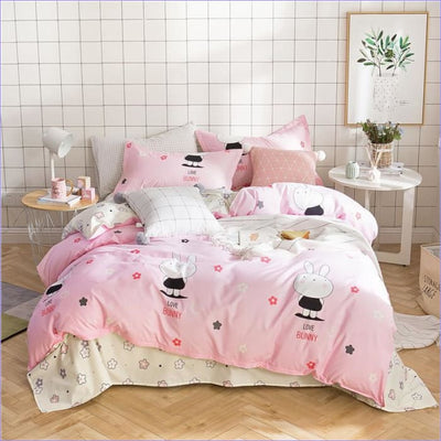 Pinkki Rabbit Pussilakana