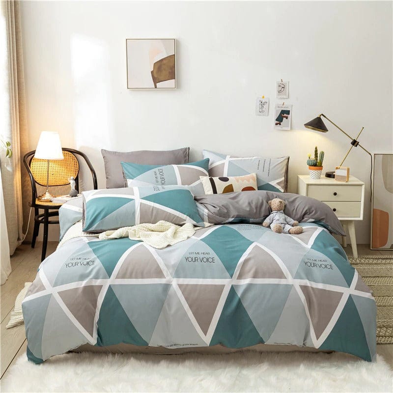 Ankansininen Skandinaavinen Pussilakana