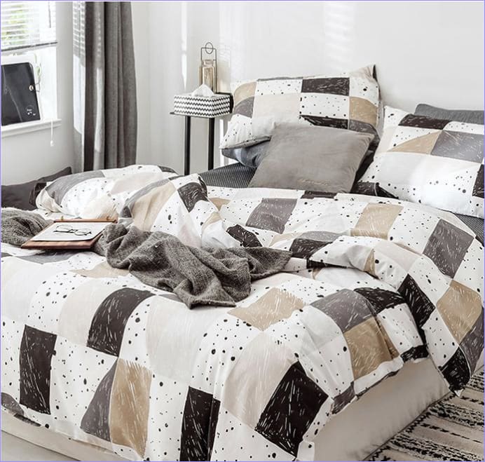 Skandinavian Beige Mosaiikkipussilakana