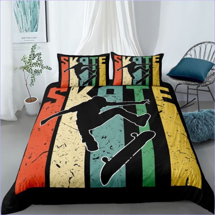 Monivärinen Rullalaudan Pussilakana