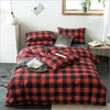 Punainen Tartan Pussilakana