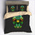 Vihreä Digital Skull Pussilakana