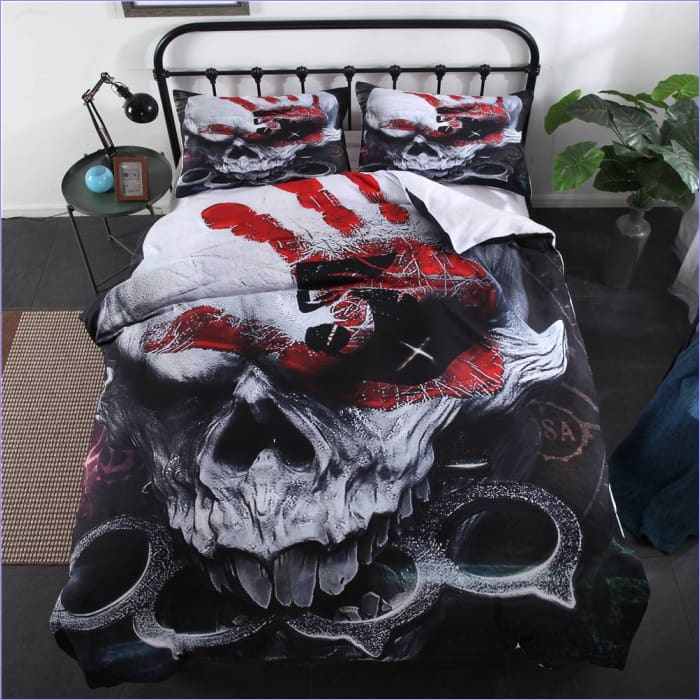 Punainen Hand Skull Pussilakana