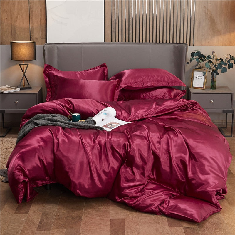 Tavallinen Polycotton Pussilakana Burgundy