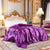 Purppura Ice Silk Satin Pelkkä Pussilakana