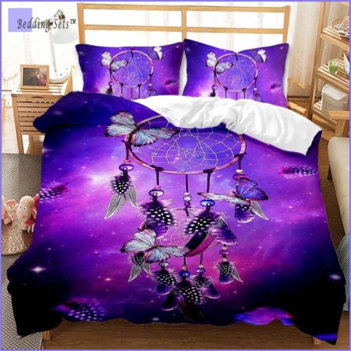 Violetti Pussilakana Dreamcatcher Butterflies