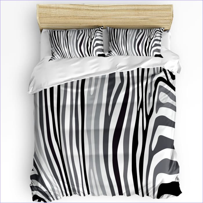 Mustavalkoinen Zebra-Pussilakana