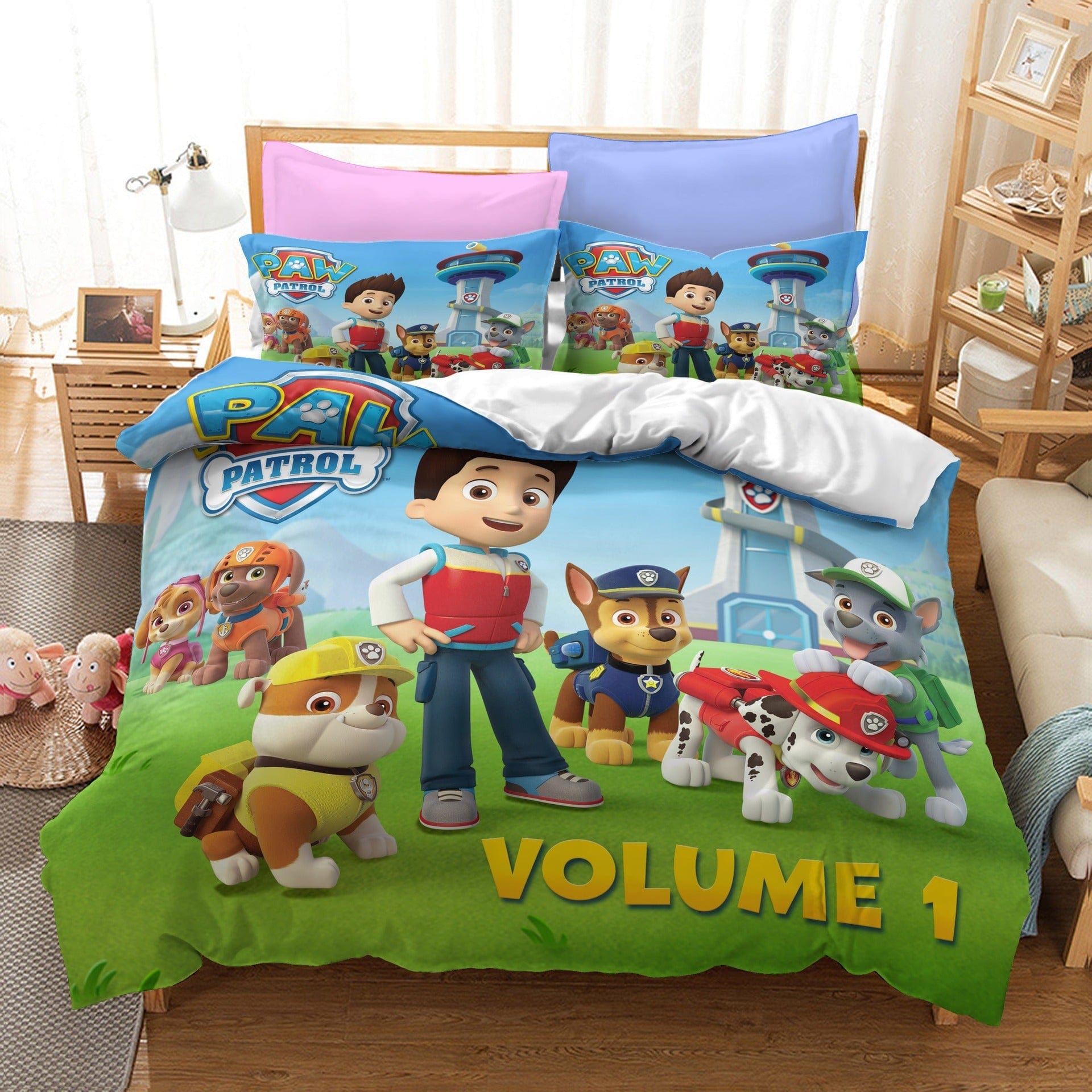 Paw Patrol Puuvillainen Pussilakanasarja