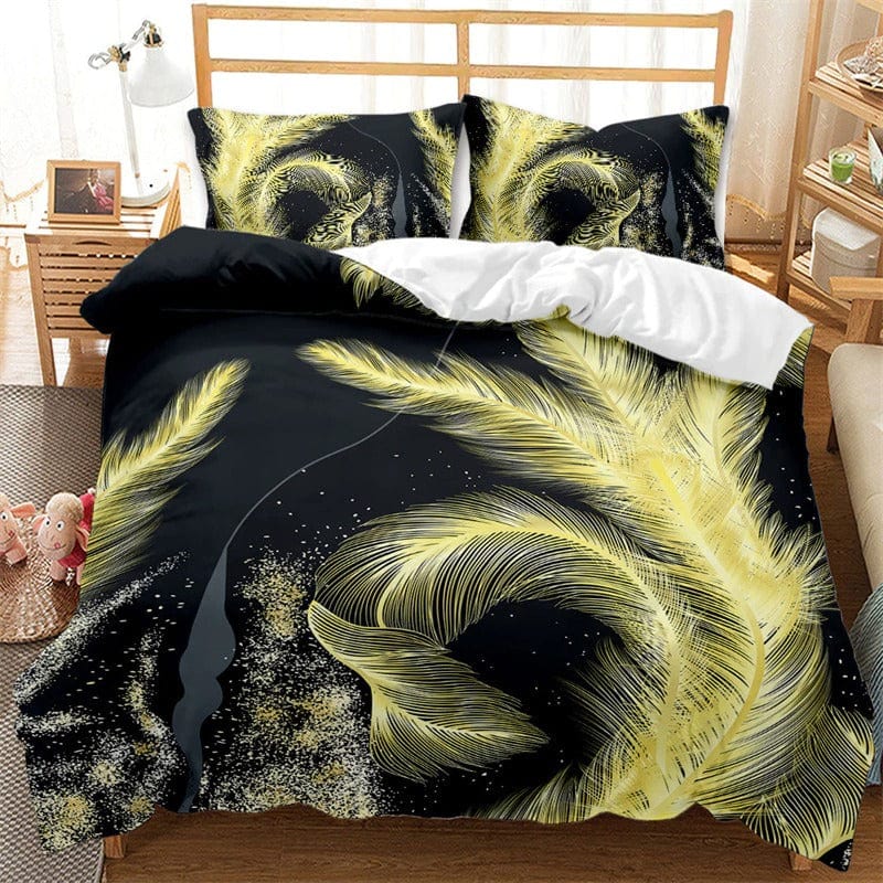 Keltainen Untuvapeitosetti