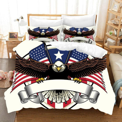Vintage American Flag -Sänkysetti