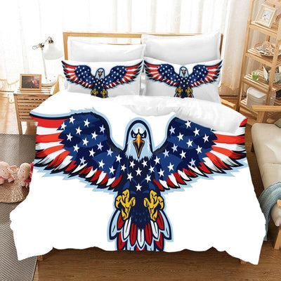Vintage American Flag -Sänkysetti