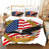 Vintage American Flag -Sänkysetti