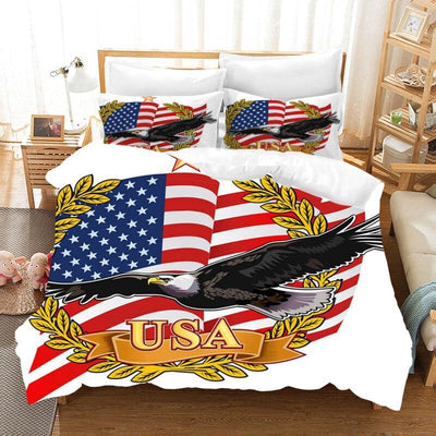 Vintage American Flag -Sänkysetti