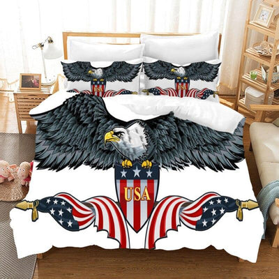Vintage American Flag -Sänkysetti