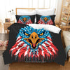 Vintage American Flag -Sänkysetti
