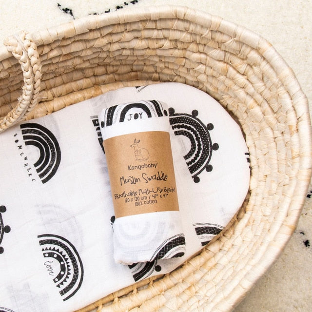 Valkoinen Ja Musta Vauvanpeitto