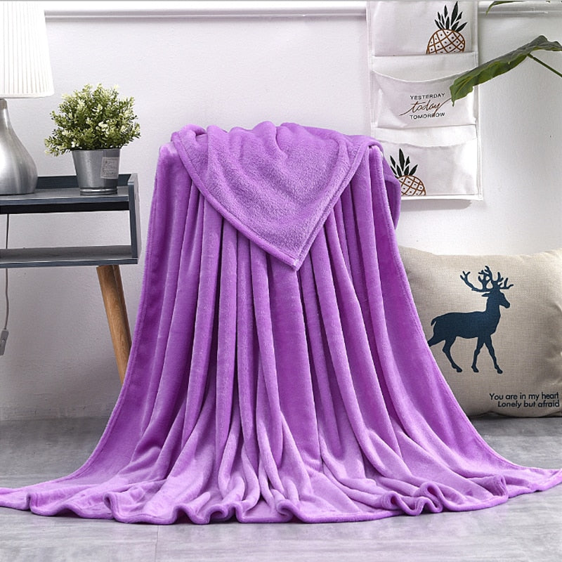 Pehmeä Ja Lämmin Vaalea Violetti Ruudullinen